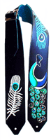 "Albino" Peacock custom guitar strap