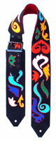 abstract custom guitar strap