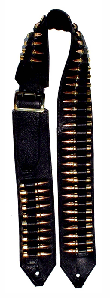 Black Bandolier Guitar Strap Black Bandolier Guitar Strap