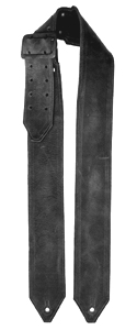 Wide Black Leather Guitar Strap Wide Black Leather Guitar Strap