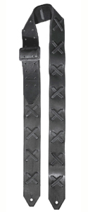Black Leather Guitar Strap X Black Leather Guitar Strap X