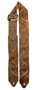 Brown Leather Guitar Strap X