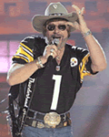 Hank Williams Jr. custom guitar strap Monday Night football