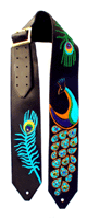 Peacock custom guitar strap