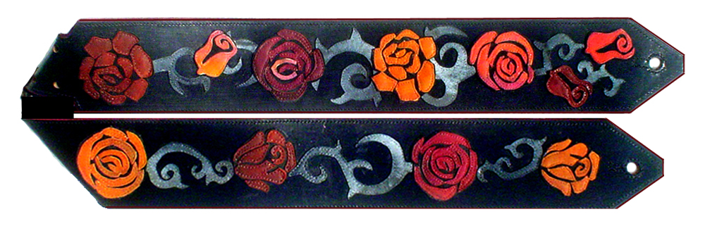 roses custom guitar strap
