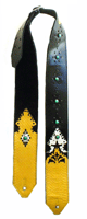 Yellow Stained Glass guitar strap