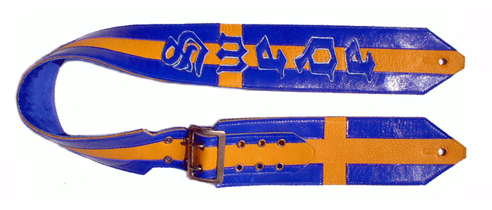 swedish flag guitar strap