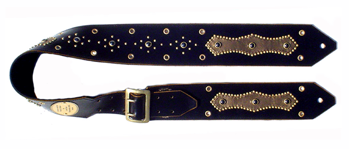 Gold Metallic "Art's" guitar strap